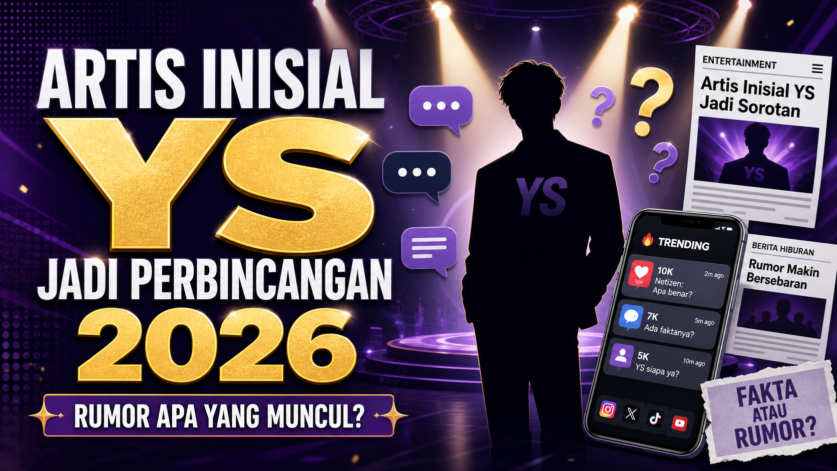Artis Inisial YS Jadi Perbincangan 2026, Rumor Apa yang Muncul - ys