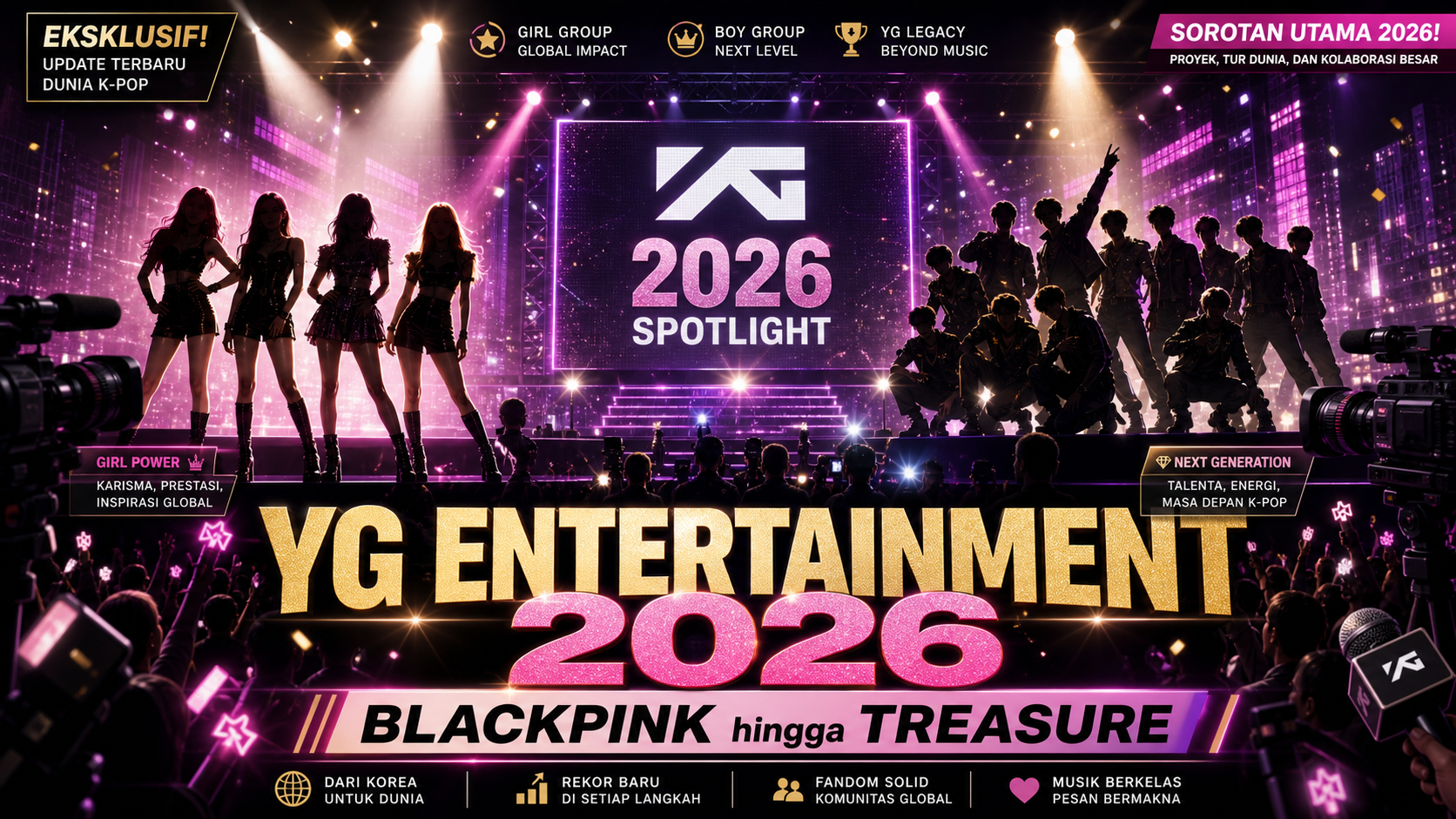 Artis YG Entertainment Disorot 2026: BLACKPINK hingga TREASURE - yg