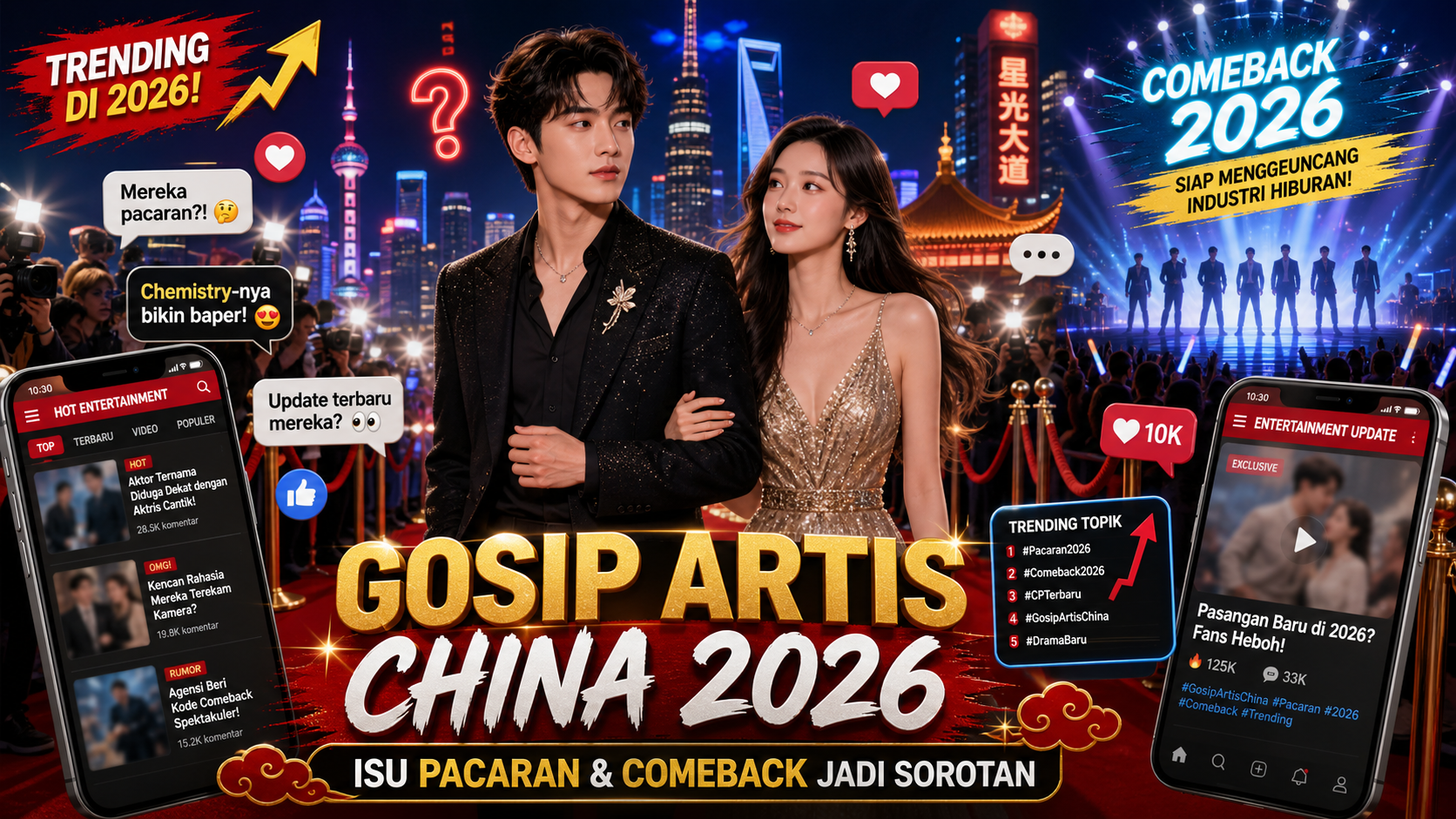 Gosip Artis China 2026: Isu Pacaran dan Comeback Ramai Dibahas - china