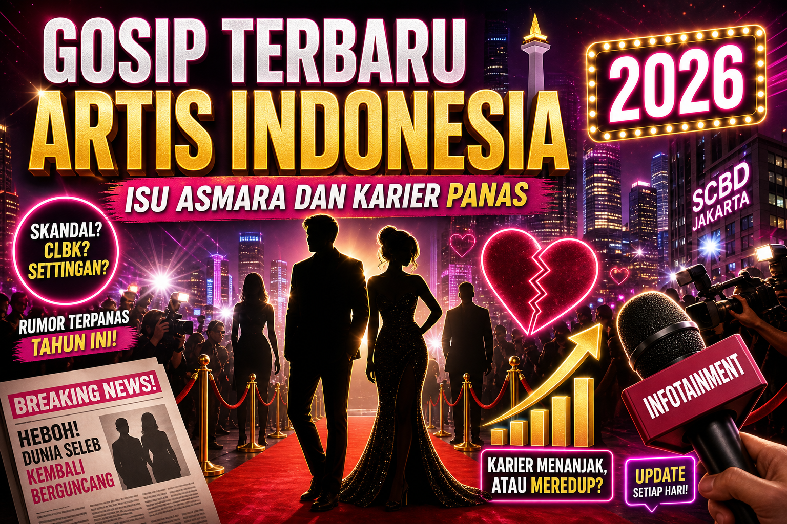Gosip Terbaru Artis Indonesia 2026: Isu Asmara dan Karier Panas - gosip