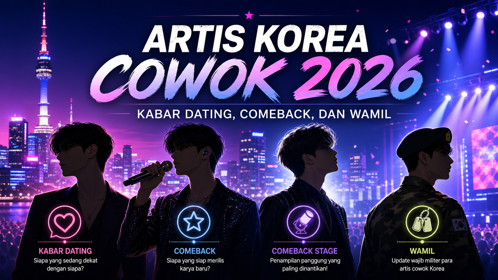 korea - Artis Korea Cowok 2026: Kabar Dating, Comeback, dan Wamil