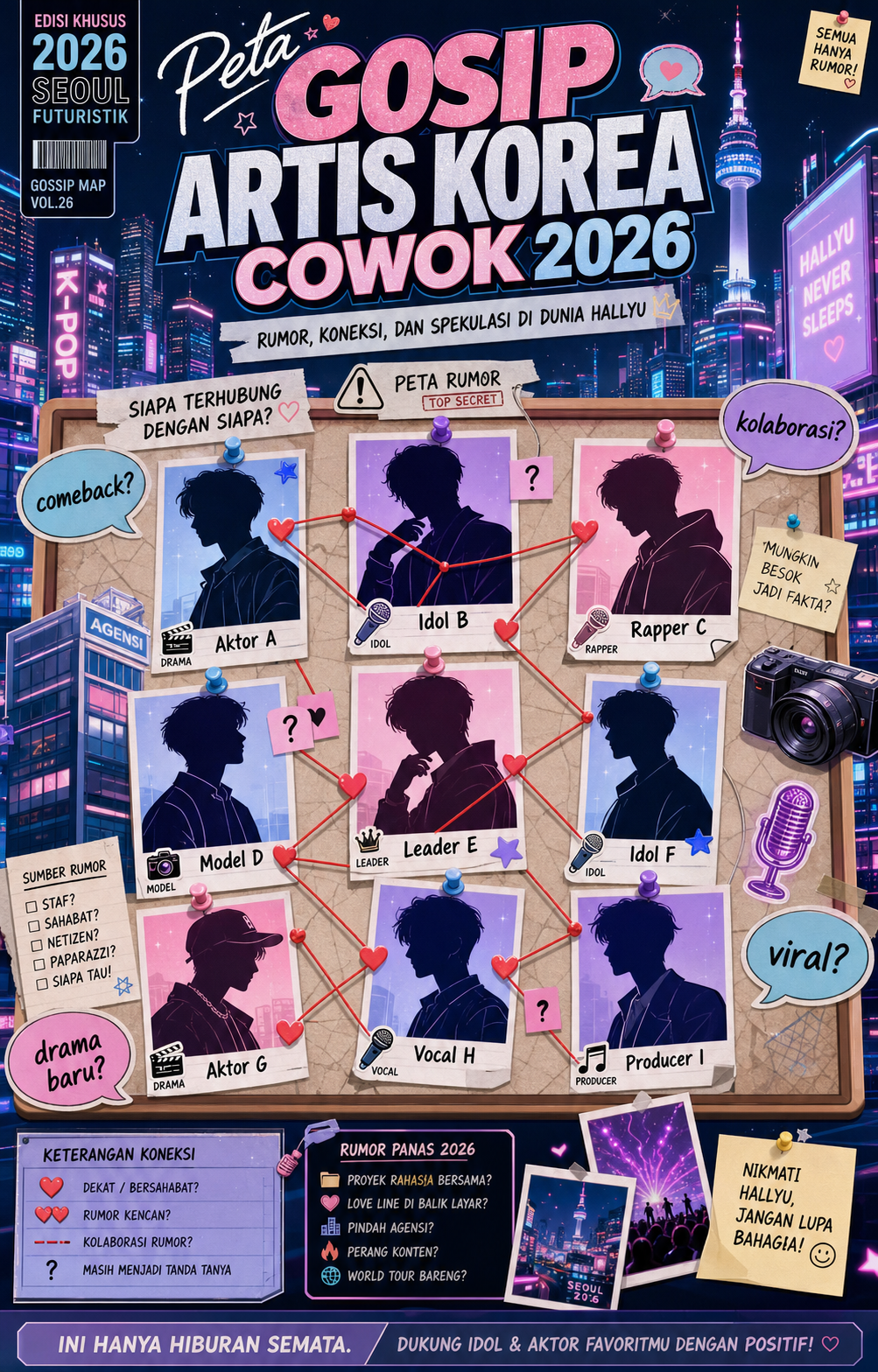 Peta Gosip Artis Korea Cowok 2026 - korea