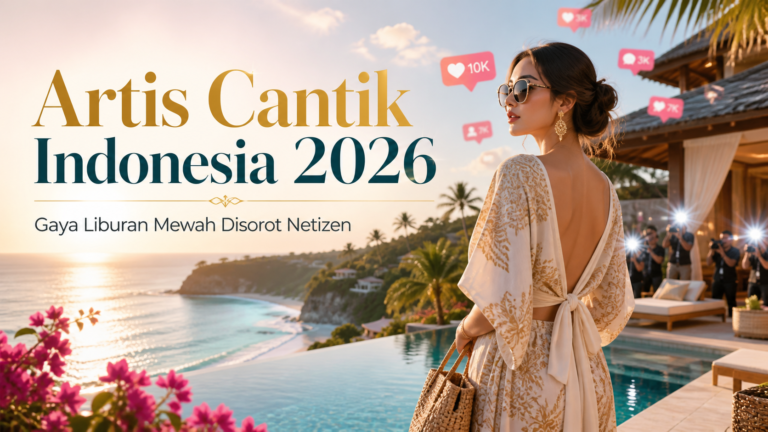 artis - Artis Cantik Indonesia 2026: Gaya Liburan Mewah Disorot Netizen