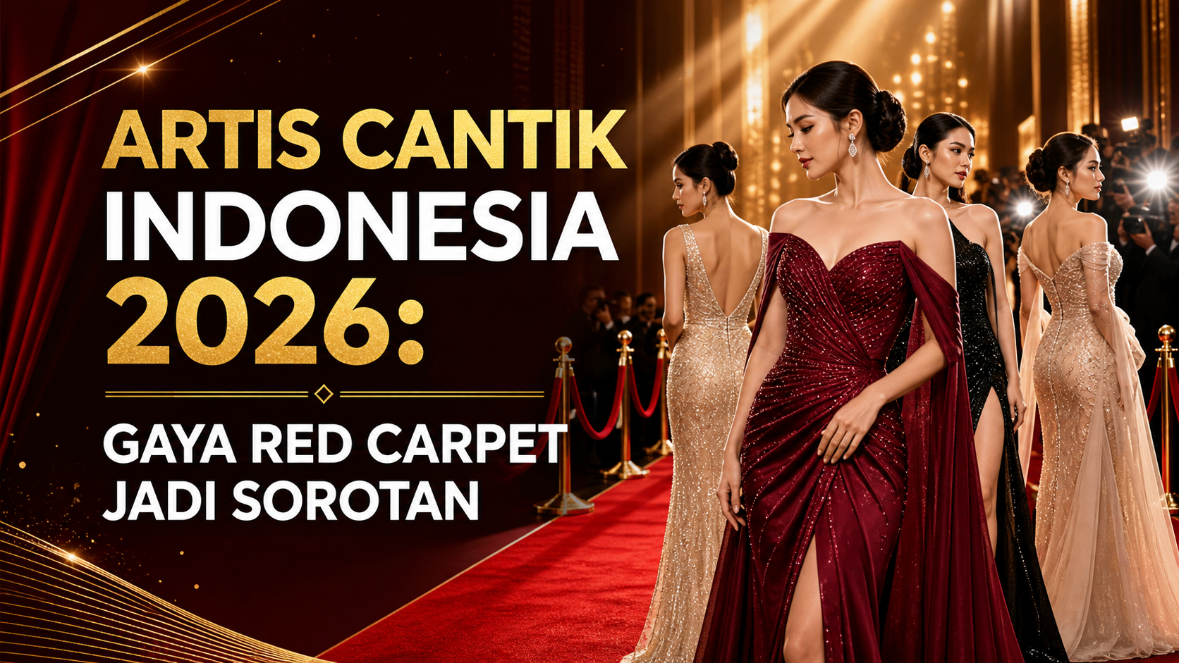 artis - Artis Cantik Indonesia 2026: Gaya Red Carpet Jadi Sorotan