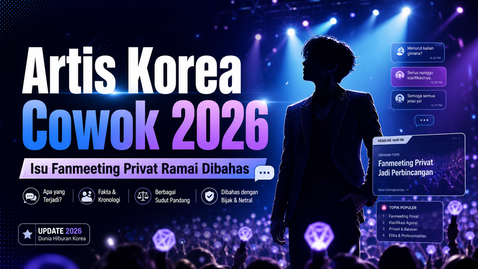 artis - Artis Korea Cowok 2026: Isu Fanmeeting Privat Ramai Dibahas