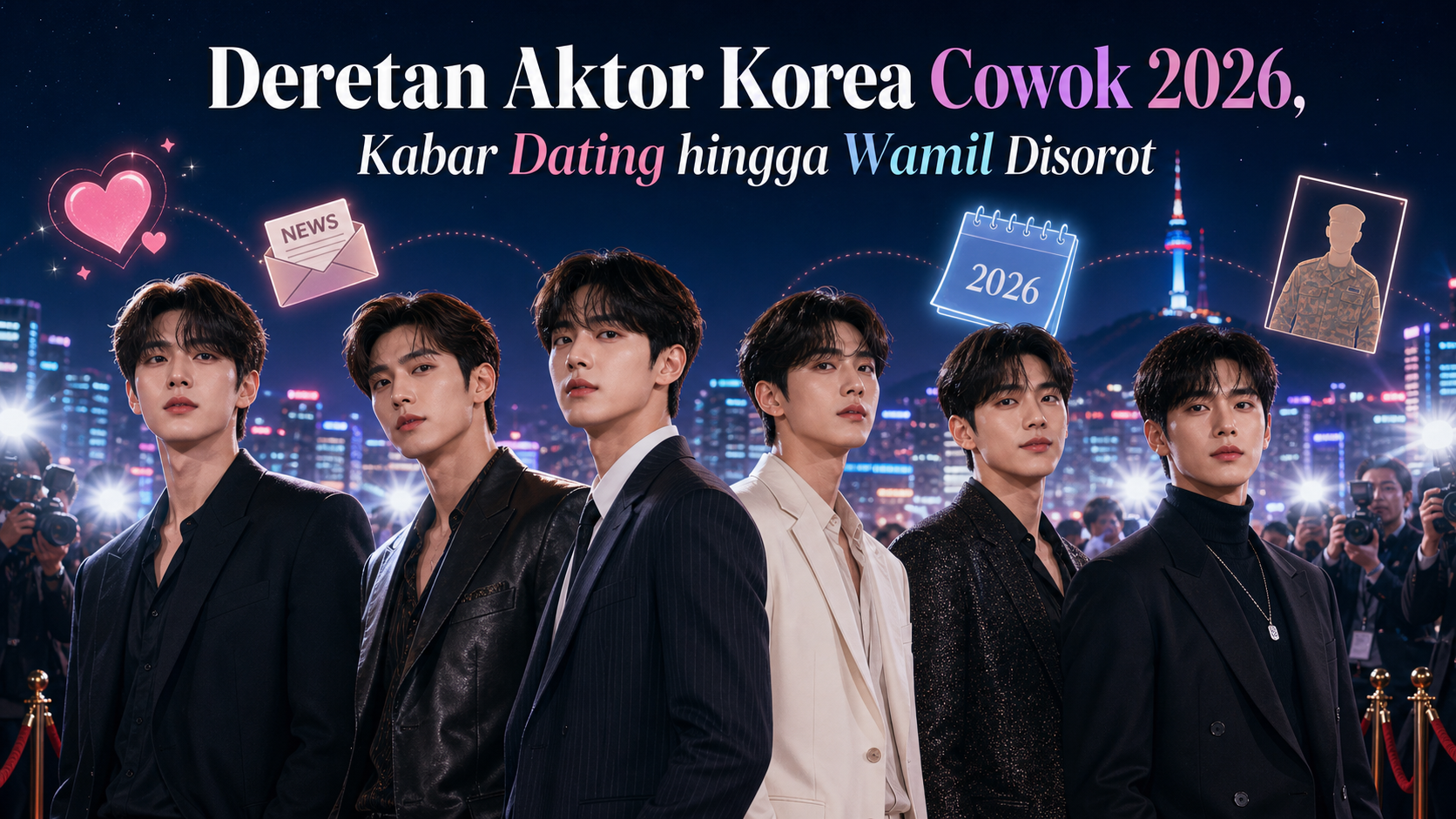 Deretan Aktor Korea Cowok 2026, Kabar Dating hingga Wamil Disorot - aktor