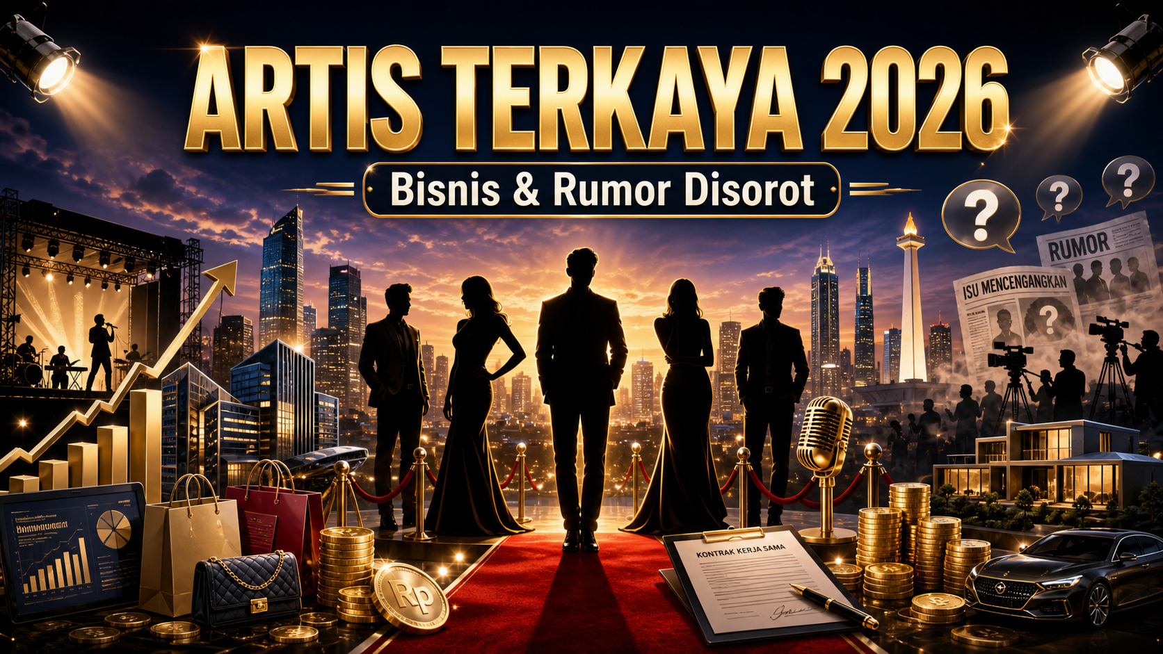 Harta Artis Terkaya Indonesia 2026, Bisnis dan Rumor Disorot - artis
