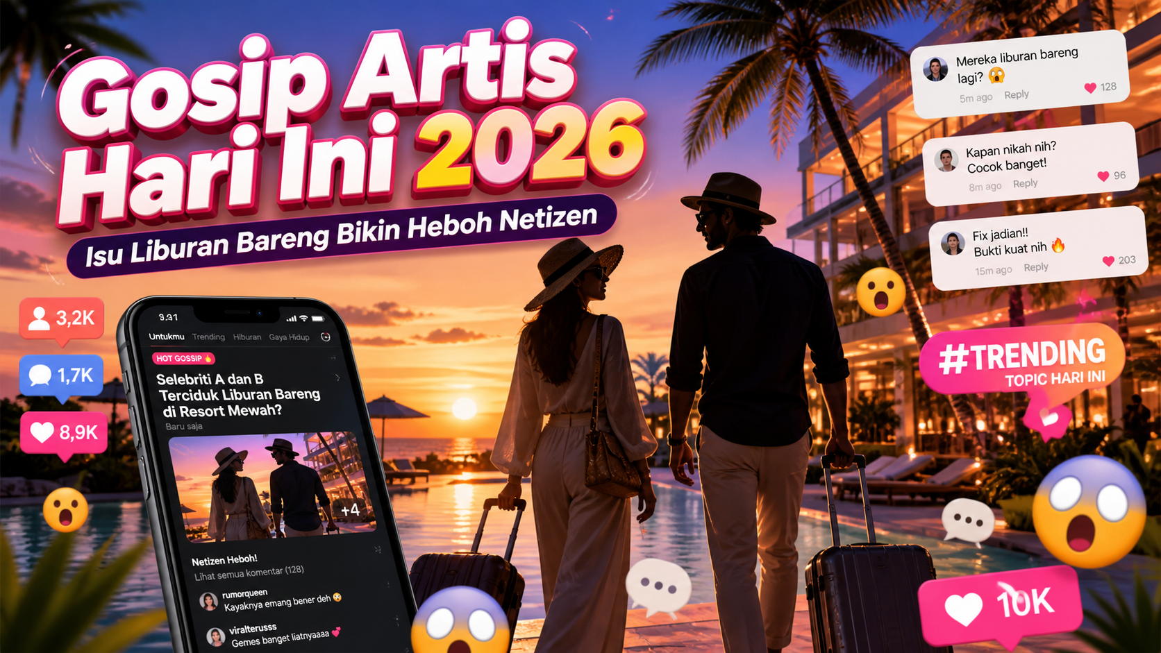 Gosip Artis Hari Ini 2026: Isu Liburan Bareng Bikin Heboh Netizen - gosip