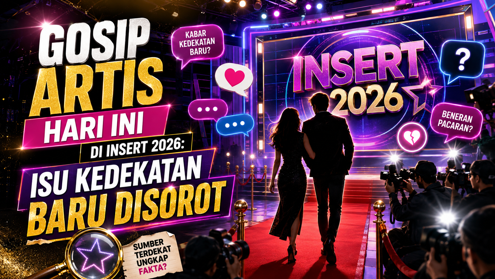 Gosip Artis Hari Ini di Insert 2026: Isu Kedekatan Baru Disorot - insert
