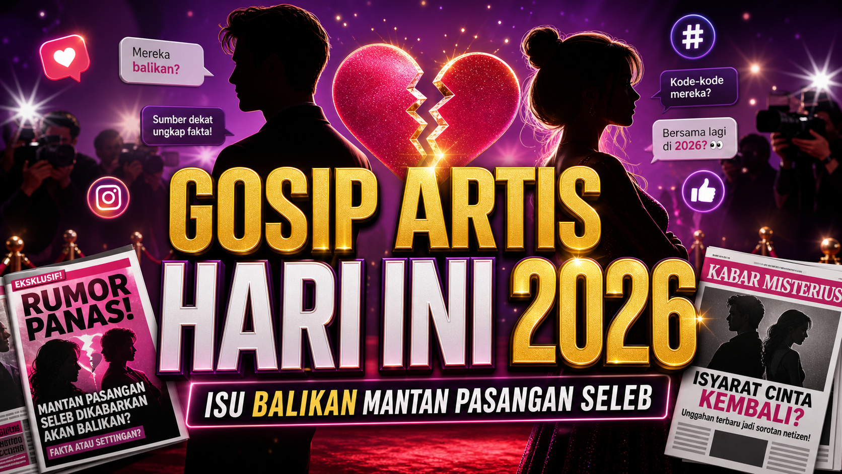 gosip - Gosip Artis Hari Ini 2026: Isu Balikan Mantan Pasangan Seleb