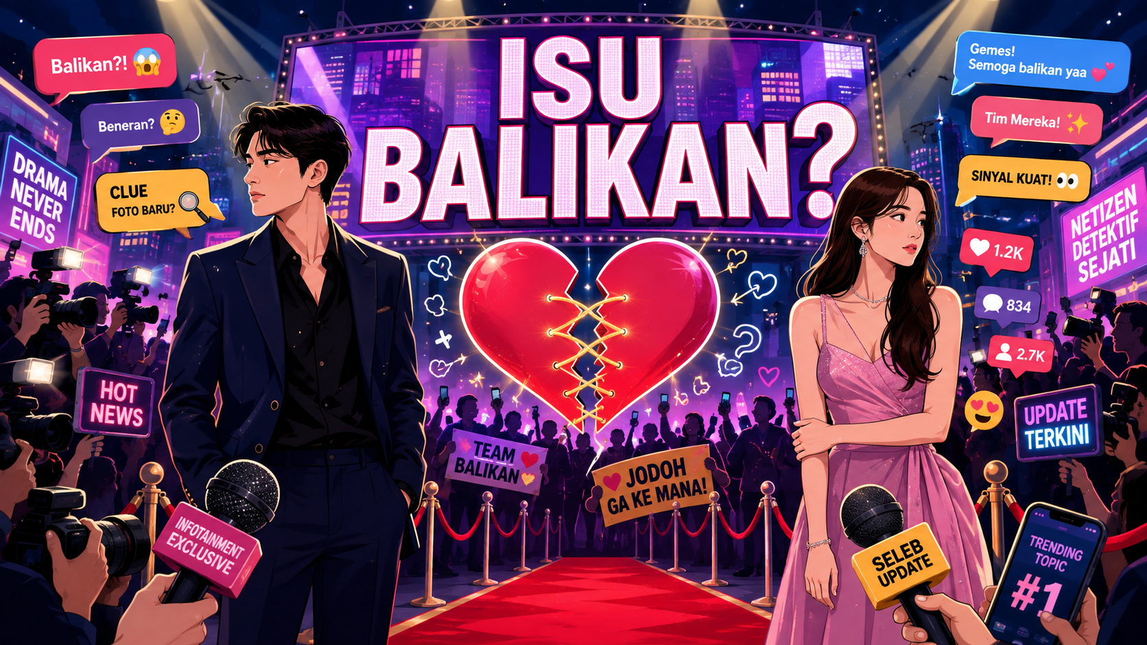 Kenapa Isu Balikan Mantan Pasangan Seleb Selalu Ramai? - gosip