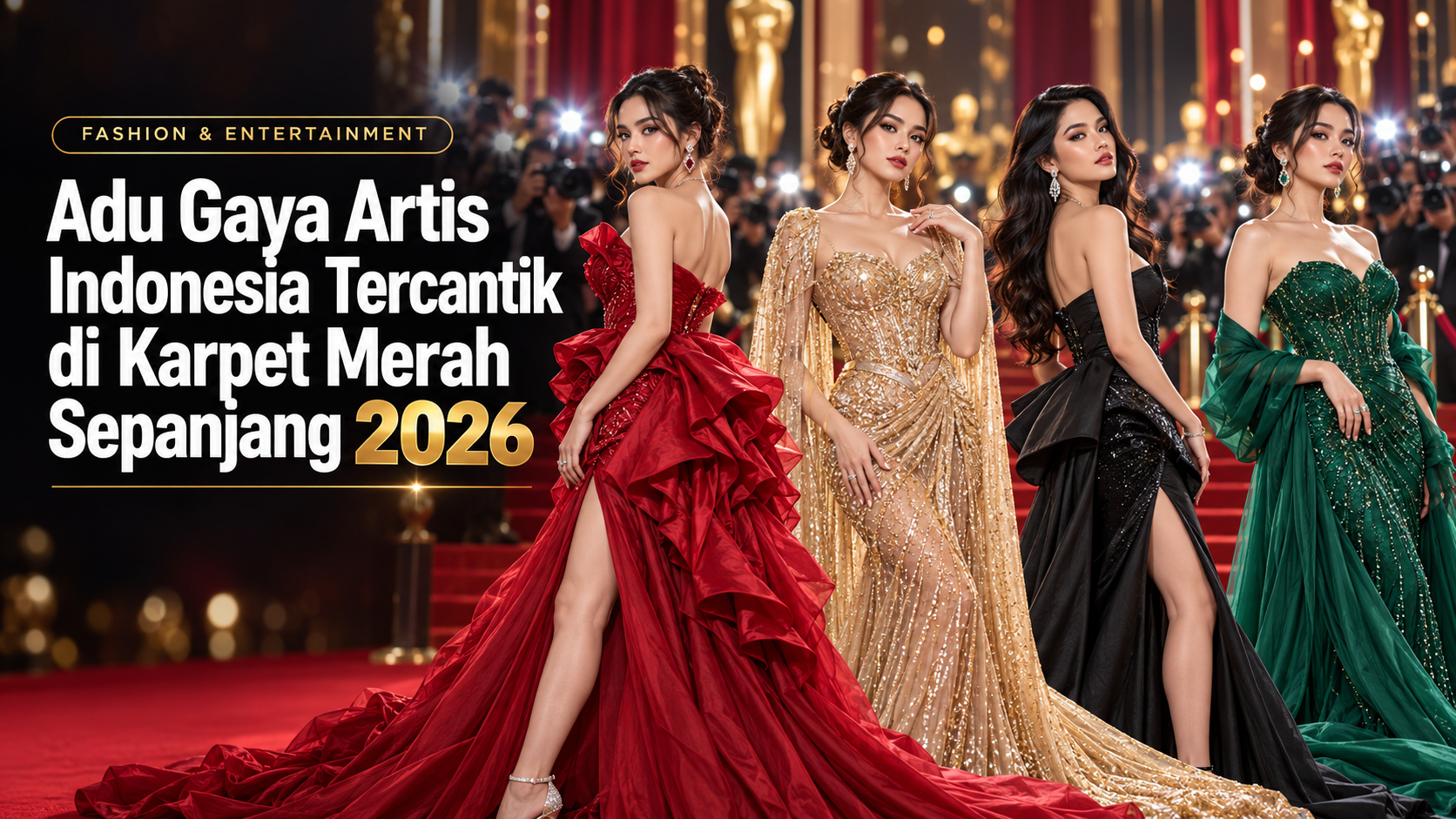 artis - Adu Gaya Artis Indonesia Tercantik di Karpet Merah Sepanjang 2026