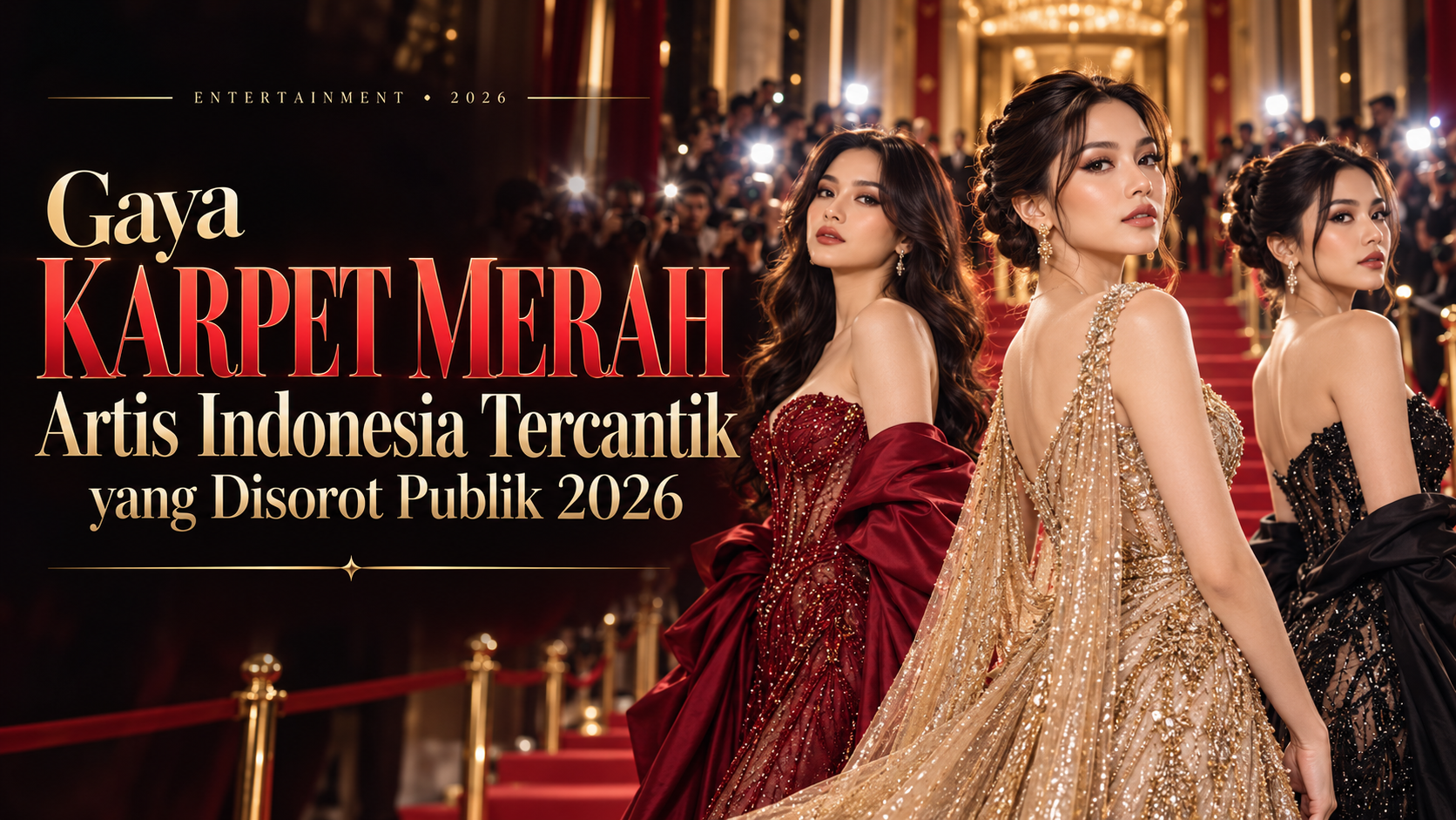 artis - Gaya Karpet Merah Artis Indonesia Tercantik yang Disorot Publik 2026