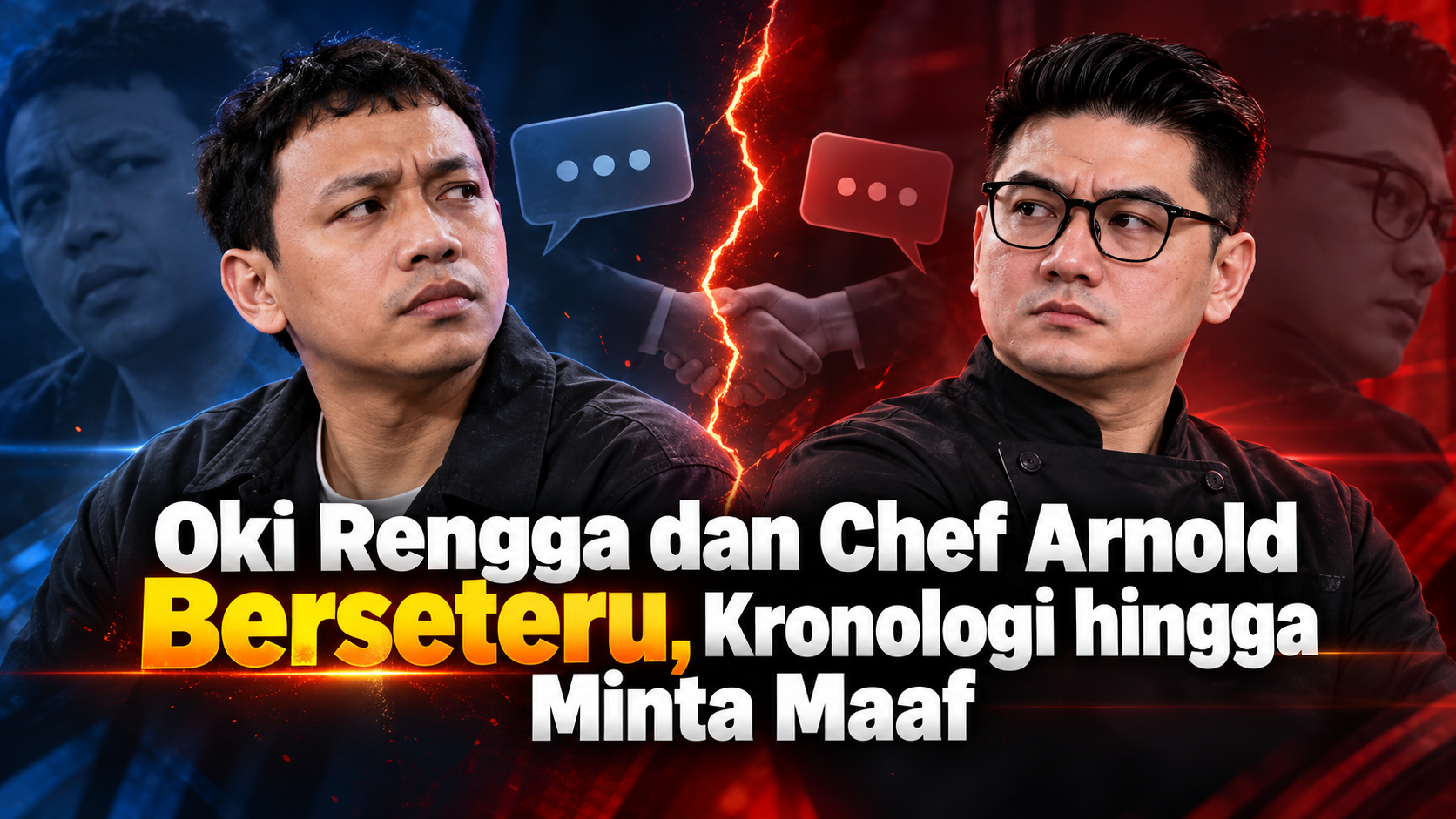 oki - Oki Rengga dan Chef Arnold Berseteru, Kronologi hingga Minta Maaf