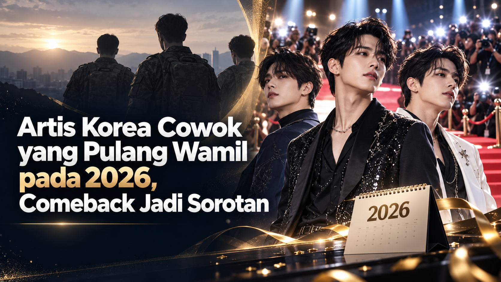 wamil - Artis Korea Cowok yang Pulang Wamil pada 2026, Comeback Jadi Sorotan